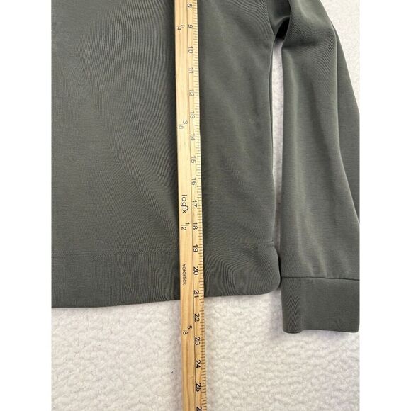 Athleta Seasoft Quarter Zip‎ Aspen Olive Size Medium - Picture 5 of 9
